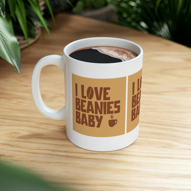 I Love Beanies Baby Ceramic Mug 11oz