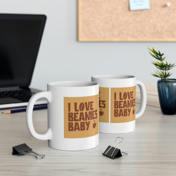 I Love Beanies Baby Ceramic Mug 11oz