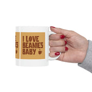 I Love Beanies Baby Ceramic Mug 11oz