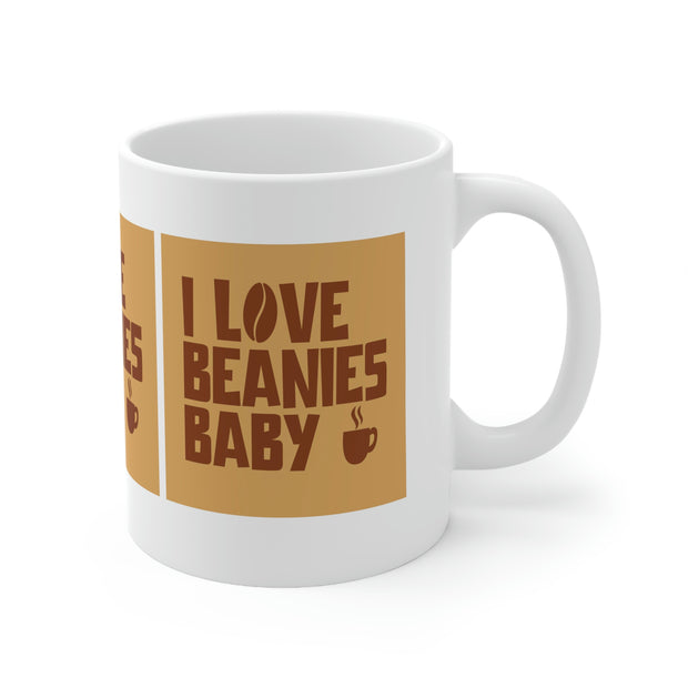 I Love Beanies Baby Ceramic Mug 11oz